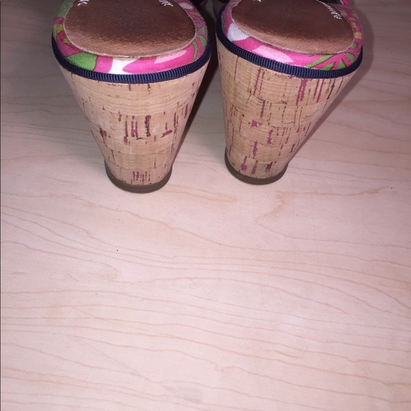 𝅺Pink sperry top sider wedge sandals size 8. - Picture 3 of 4